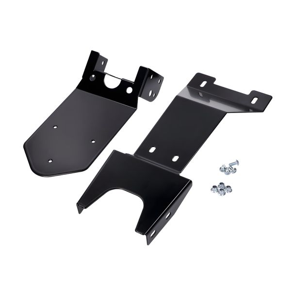 101_Octane black coated license plate holder with splash protection for Rieju MRI