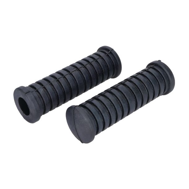 Rubberset voor voetsteun 101_Octane kruisgeribbeld zwart voor Simson S50, S51, S53, S70, S83, SR4-1 Sparrow, SR4-2 Star, SR4-3 Sparrowhawk, SR4-4 Hawk