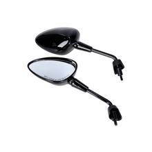 Set de espejos 101_Octane M8 corto negro brillante para Vespa GTS HPE, Sprint, Primavera