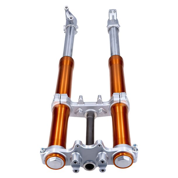 Fourche inversée 101_Octane 860mm complète, anodisée or pour Rieju MRT PRO 50 / 125 Année de fabrication 2009 - 2015