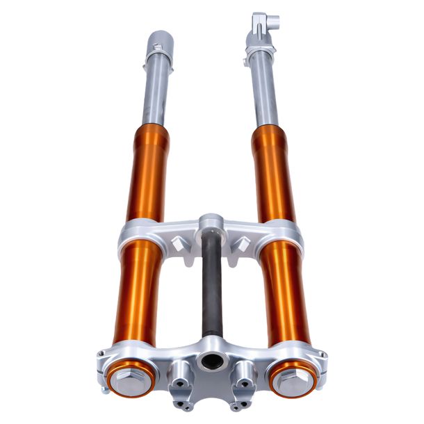 Fourche inversée 101_Octane 860mm complète, anodisée or pour Rieju MRT PRO 50 / 125 Année de fabrication 2009 - 2015