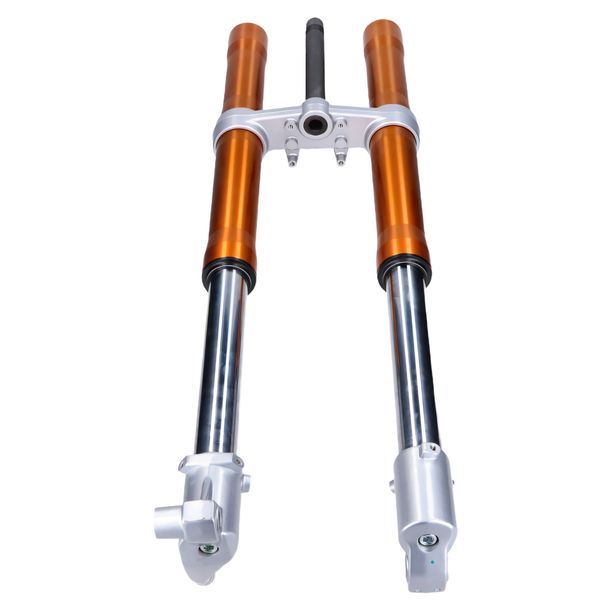 Fourche inversée 101_Octane 860mm complète, anodisée or pour Rieju MRT PRO 50 / 125 Année de fabrication 2009 - 2015