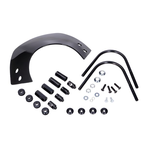 101_Octane short-tinted windscreen 11x30cm with bracket for Vespa Keyless GTS 125, 300 2023
