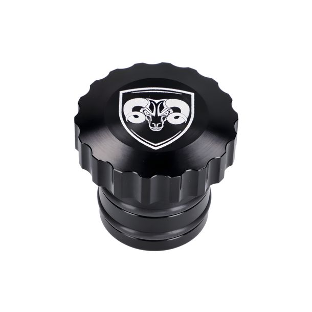 66Heroes black 45mm perforated aluminum tank cap for Piaggio Ciao, Bravo
