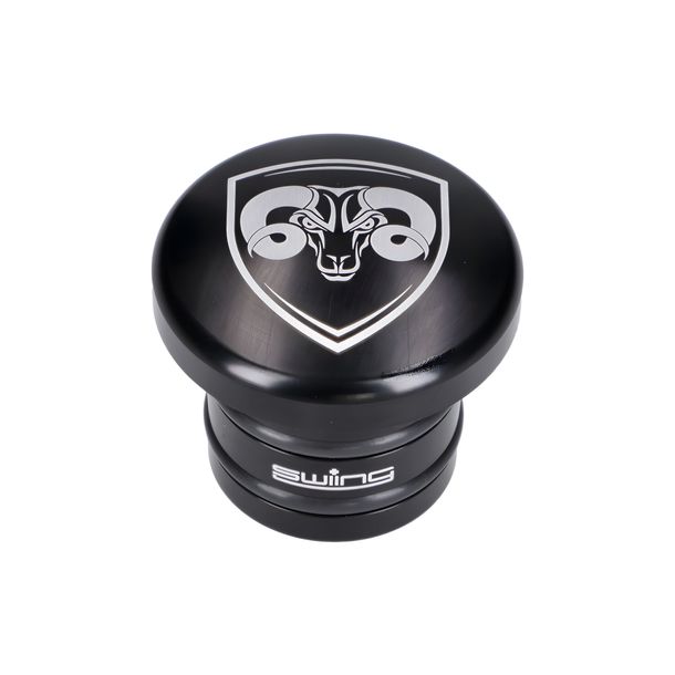 Bouchon de réservoir 66Heroes en aluminium noir 45mm pour Piaggio Ciao Bravo