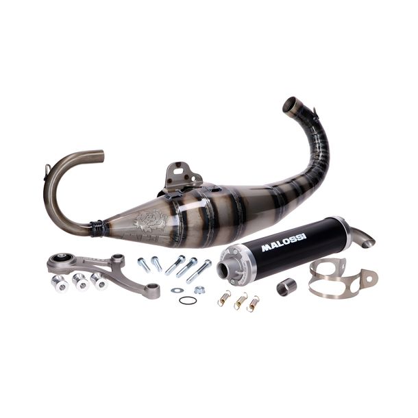 Pot d'échappement Malossi MHR Team 3 70cc 47.6mm pour Piaggio C-ONE