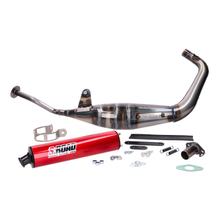 Auspuffanlage MVT S-Road Low Mount mit Zulassung für Derbi EBE, EBS, D50B