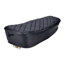 Capa de banco Schmitt costura em diamante preto/preto 620x230x100mm para Simson S50, S51, S70