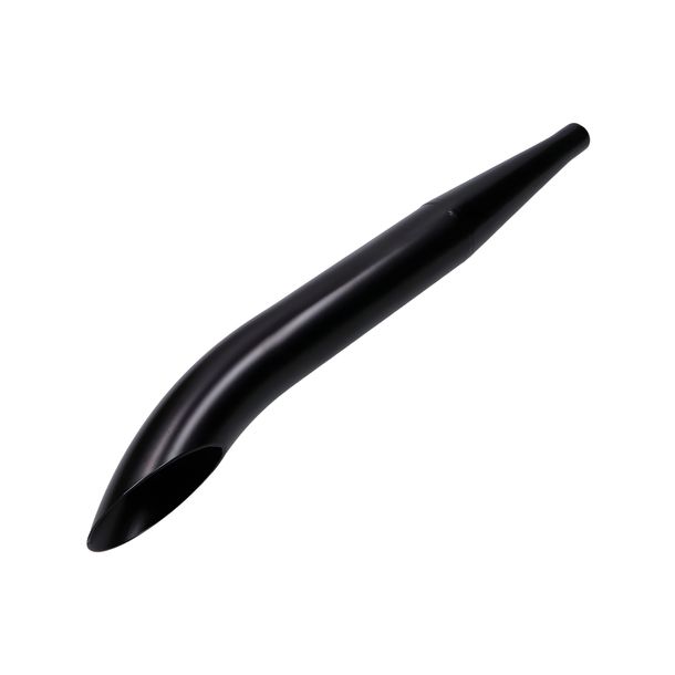 Swiing Sidepipe 28/60mm black universal exhaust for MBK AV-87, Tomos Fun Tastic Magmun Vespa NLX Arrow Simson Albatros 4-Gang Star 25 Automatik Streetmate