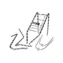 Swiing twisted chrome-plated attachment set for Puch Maxi N