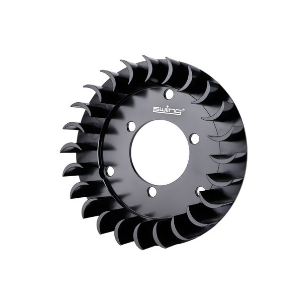 Roue de ventilateur noire CNC pivotante en aluminium pour Sachs 50/2, 50/3