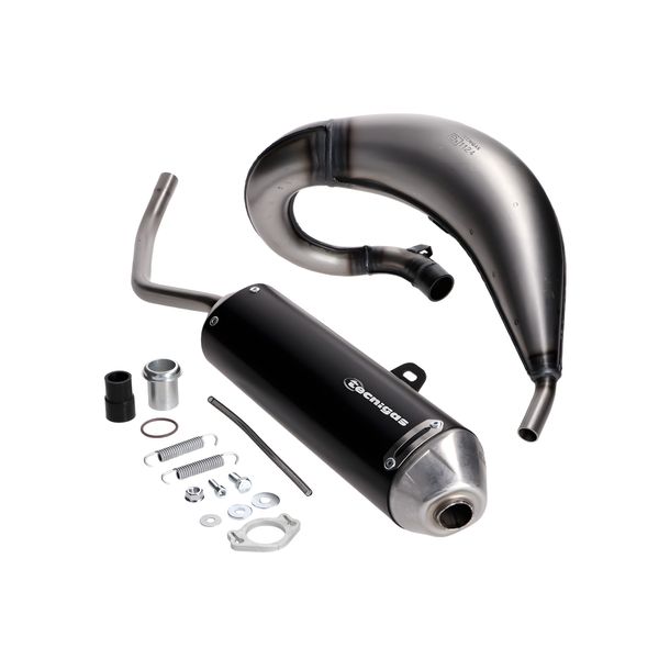Auspuff Tecnigas E-NOX EVO Steel mit Zulassung für Derbi Senda 00-, Aprilia RX, SX, Gilera RCR, SMT