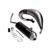 Uitlaat Tecnigas E-NOX EVO Steel met keuring voor Derbi Senda 00-, Aprilia RX, SX, Gilera RCR, SMT