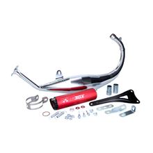 Auspuff Tecnigas XS 2 mit Zulassung, chrom für Rieju, Beta, Motorhispania
