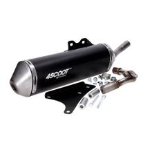 Escapamento Tecnicas 4SCOOT TRE, 3kg, Alumínio, M12/18 para Vespa Primavera/Sprint, Piaggio Liberty/Zip 50 iget Euro4/Euro5
