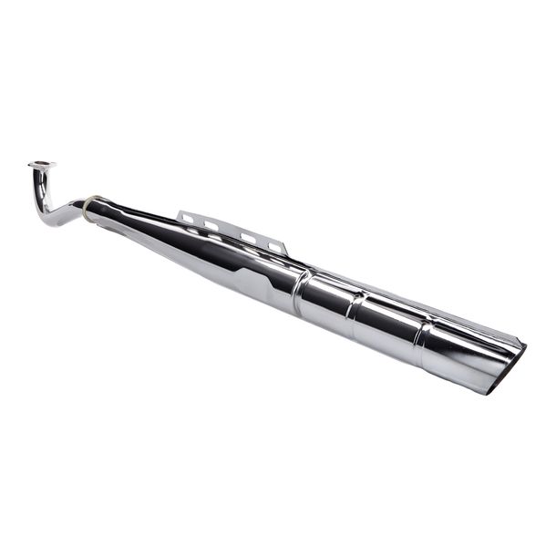 Auspuff Tecno 28mm verchromt 2-teilig für Puch Maxi N, S