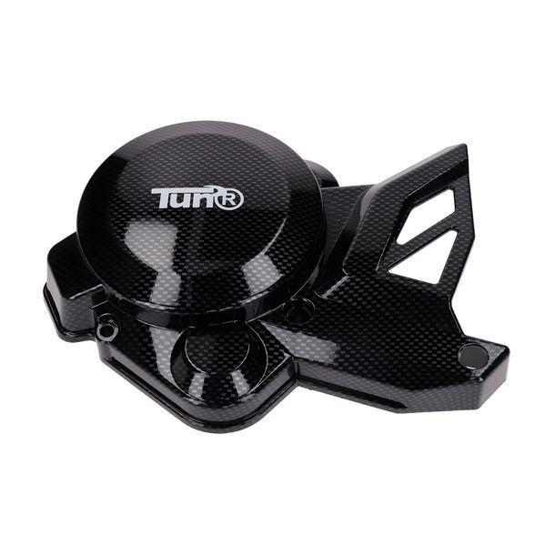 Couvercle d'alternateur en carbone optique TUNR pour Derbi/Piaggio D50B