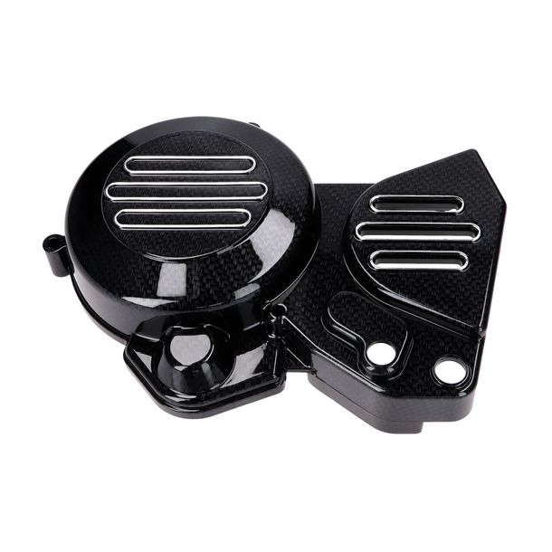 Couvercle d'allumage TUNR couvercle d'alternateur en carbone optique pour Derbi EBE, EBS