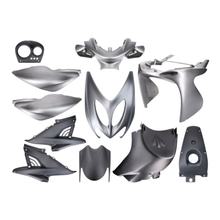 TUNR 11-delige matzwart/grijze kuipset voor Yamaha Aerox, MBK Nitro 50ccm -2013