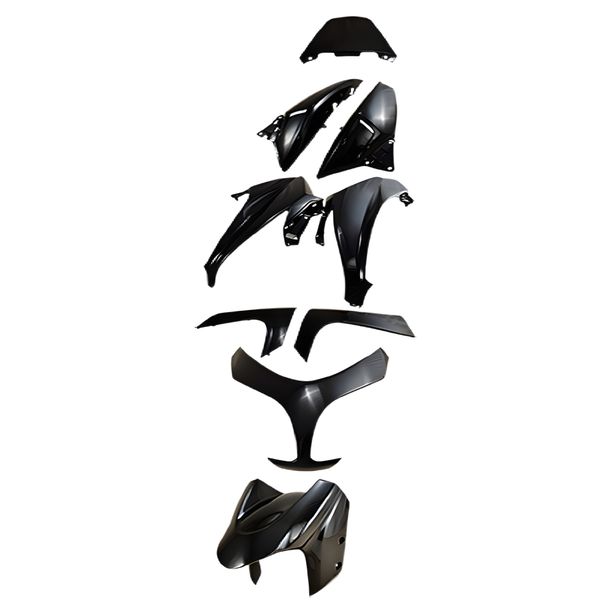 Kit de pièces de carénage TUNR 9 pièces noir pour Yamaha T-Max 500 2008-2011