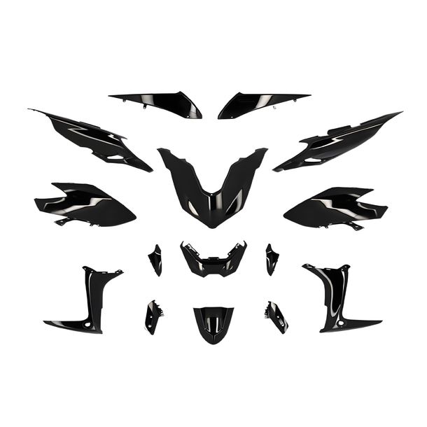 Kit de pièces de carénage TUNR 15 pièces noir pour Yamaha T-Max 560 Euro5 2020
