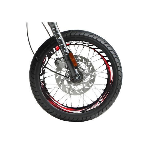 Kit d'autocollants pour jantes VOCA Racing 16-17 pouces, Fantic Motor Caballero Performance Motard, SYM Wolf Yamaha XT X Derbi GPR Nude Competition HRD