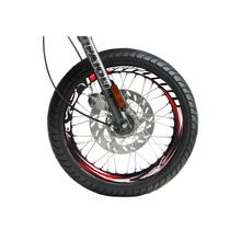 Conjunto de adesivos de borda de roda VOCA Racing 16-17 polegadas para Fantic Motor Caballero Performance Motard, SYM Wolf Yamaha XT X Derbi GPR Nude Competition HRD Sonic