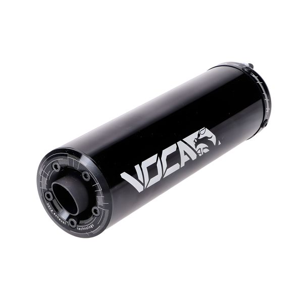 Endschalldämpfer VOCA Racing 80ccm 60x200mm schwarz für HRD Sonic Enduro, Derbi GPR Nude Fantic Motor E Casa SM Motard M Gilera RCR HM CRE Derapage