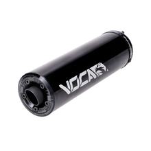 Silenciador final VOCA Racing 80ccm 60x200mm preto para HRD Sonic Enduro, Derbi GPR Nude Fantic Motor E Casa SM Motard M Gilera RCR HM CRE Derapage