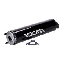 Uitlaatdemper VOCA Racing zwart 50 / 70ccm 40mm 3-gats bevestiging voor HRD Sonic Enduro, Derbi GPR Nude Fantic Motor E Casa SM Motard M Gilera