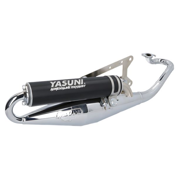 Yasuni Z chrome exhaust, black for CPI, Keeway, 2T