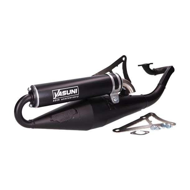 Yasuni Scooter Z 40th Anniversary black exhaust for Minarelli lying