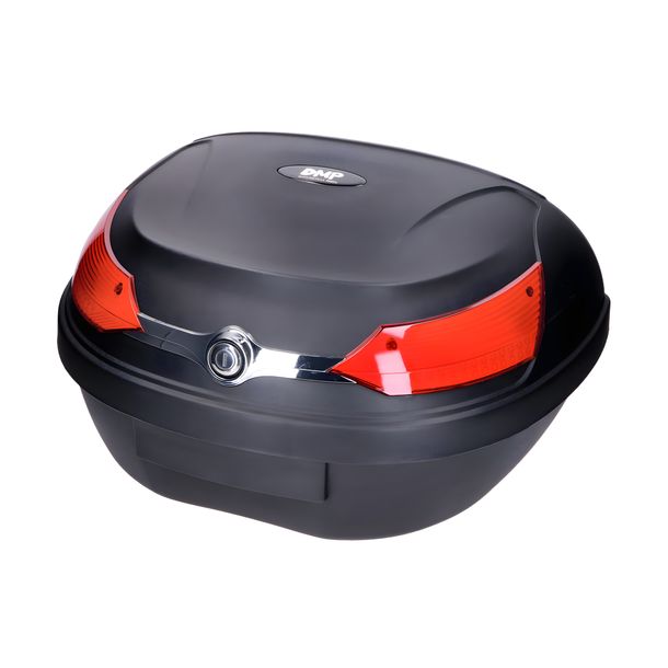 Topkoffer DMP 51L zwart, reflector rood