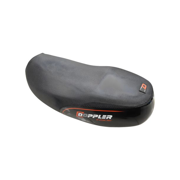 Housse de selle Doppler noir/rouge pour MBK Booster, Yamaha BWs 2004