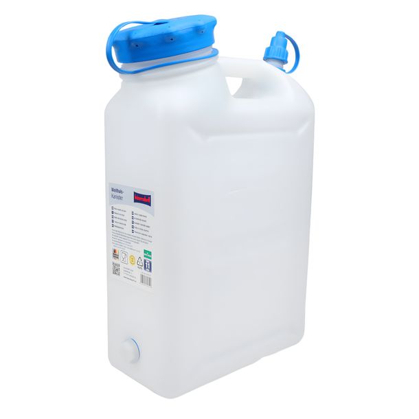 Tanica d'acqua HD PE a collo largo Hünersdorff 11L con protezione UV