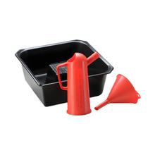 Kit de vidange d'huile 3 pièces Hünersdorff avec entonnoir de 140 mm