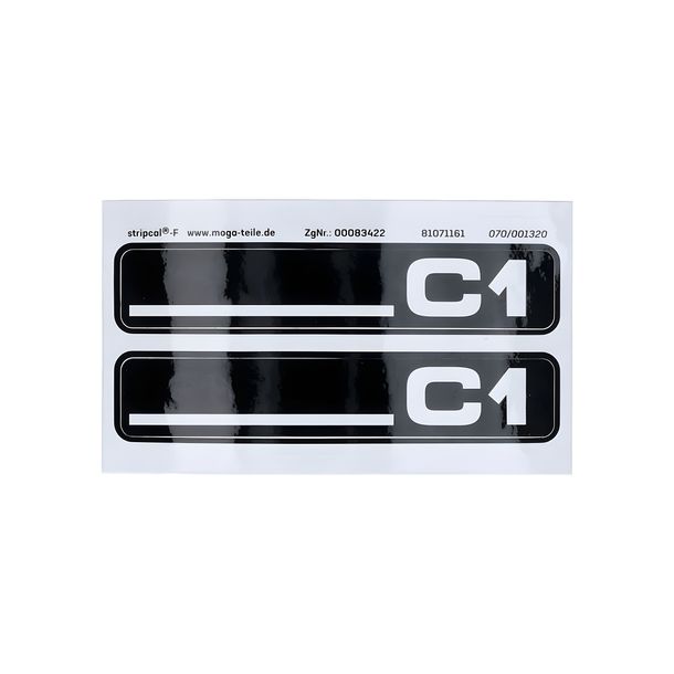 Set di 2 adesivi MOGA 105x21mm per Hercules C1 City Bike