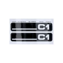 Conjunto de adesivos MOGA 2 peças 105x21mm para Hercules C1 City Bike