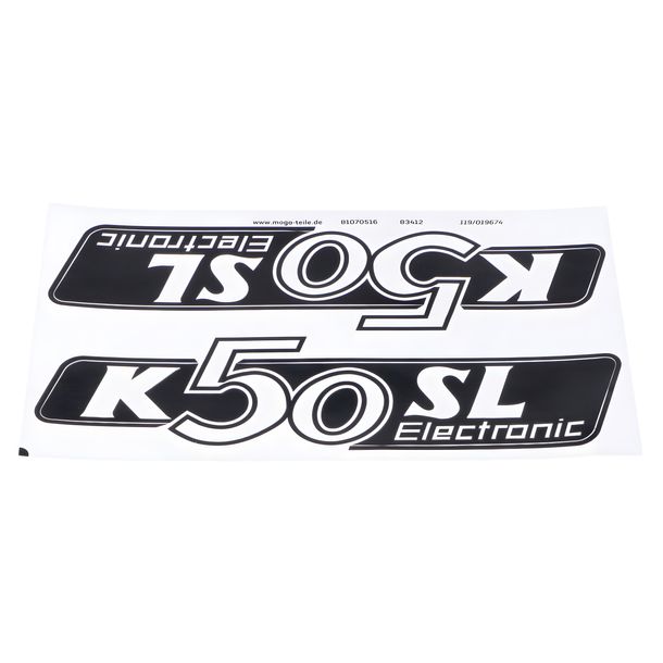 Sticker set MOGA 160x40mm, 685.947.05.02 for Hercules K 50 SL Electronic