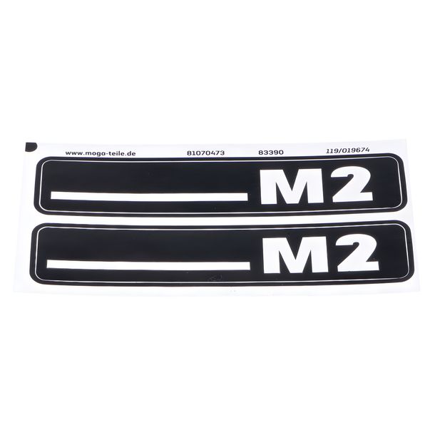 Sticker set MOGA 105x21mm, 937.947.05.62 for Hercules M
