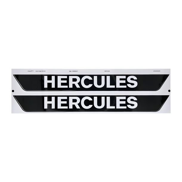 Tankaufkleber MOGA 327x38mm schwarz glänzend für Hercules M 3, 4, 5, Prima, Optima