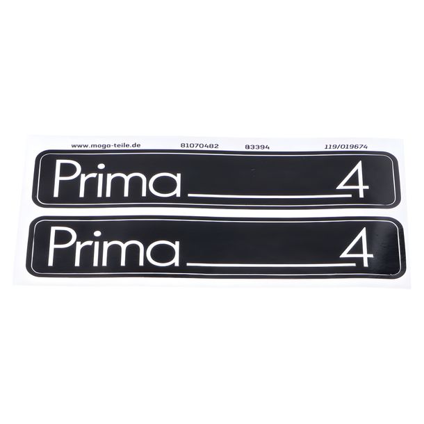 Juego de pegatinas MOGA de 105 mm x 21 mm, 511.947.05.09 para Hercules Prima 4