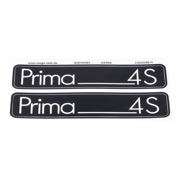 Set de pegatinas MOGA de 105 mm x 21 mm para Hercules Prima 4S