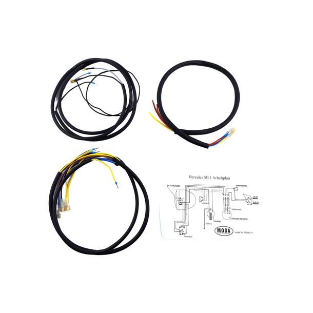 MOGA Complete Black Wiring Harness for Hercules Sport Bike SB 1