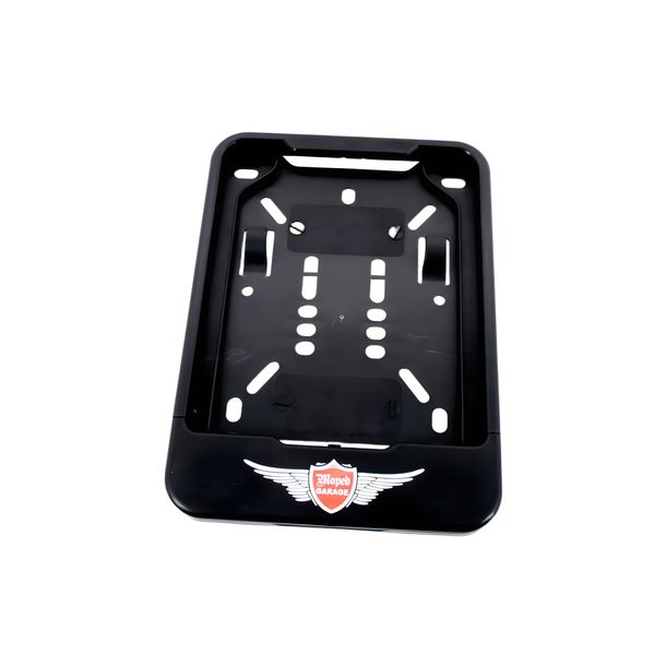Almohadilla de matrícula de plástico MOGA, negra para Kreidler Flory 25 MF22 2-Gang MF23SL 3-Gang MF12 MF22C MF22CB, Zündapp R ZD 20 Hai 50 ccm