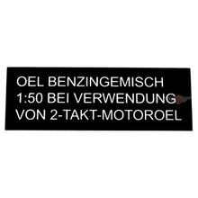 Adesivo serbatoio MOGA 55x20mm nero, bianco per Hercules, Zündapp, Kreidler, Puch