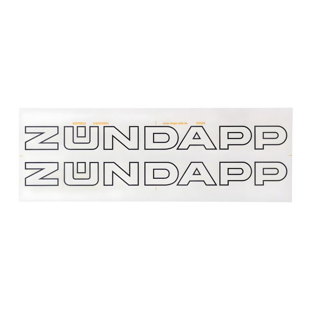 Tank Aufkleber MOGA 220x20mm für Zündapp, Star, A 25, GTS 50, CX KS 80 Super, Sport, K 80, SX