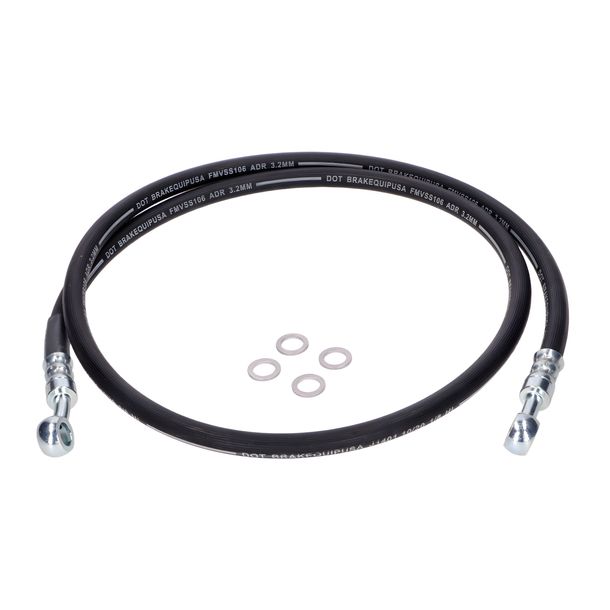 Bremsleitung MOGA Gummi Schwarz mit ABE für Yamaha DT 80 LC, LC II