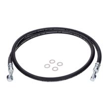 MOGA black rubber brake line with ABE for Yamaha DT 80 LC, LC II