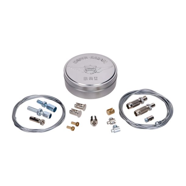 MOGA 17-piece metal box universal cable repair set for Hercules, Kreidler, Puch, Zündapp